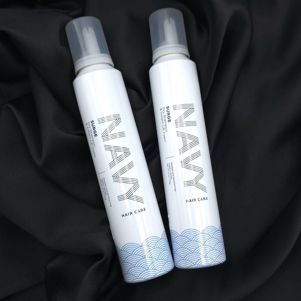 NAVY New 2pc Surge Dry Shampoo Instant Lift Foam 6 oz Paraben‎ Alcohol Free USA